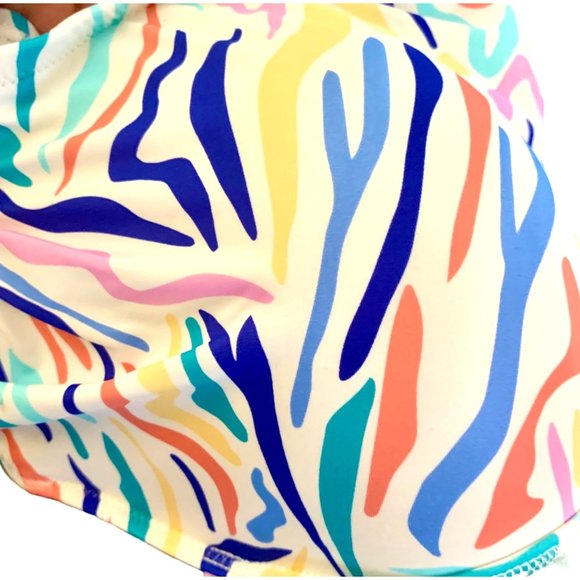 Shade & Shore™ Light Lift Shoulder Tie Bralette Bikini Top Green Blue 36B 38D - Picture 5 of 10